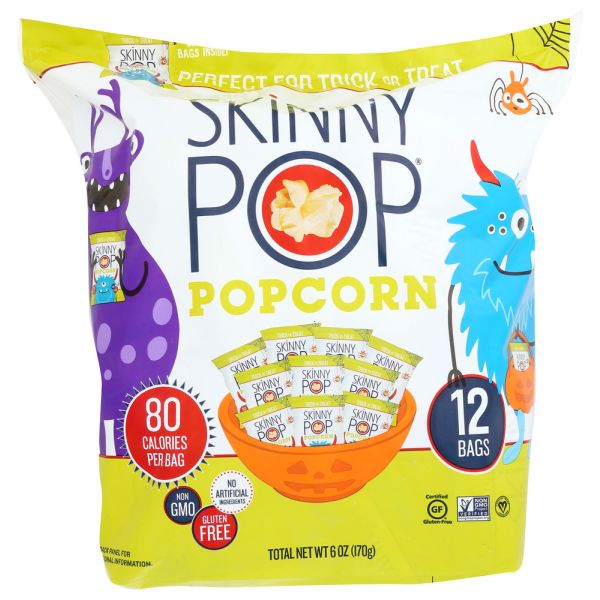 SKINNY POP: Original Popcorn Halloween Snack Packs, 12 pk
