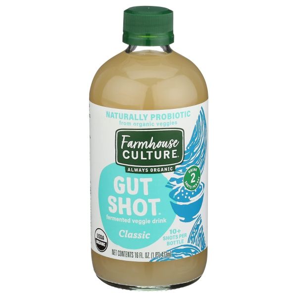FARMHOUSE CULTURE: Beverage Gut Shots Classic, 16 oz