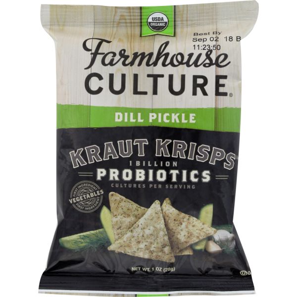 FARMHOUSE CULTURE: Dill Pickle Kraut Krisps, 1 oz
