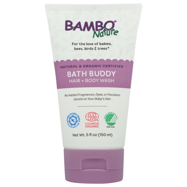 BAMBO NATURE: Wash Hair Body Bath Buddy, 5 oz
