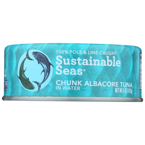 SUSTAINABLE SEAS: Tuna Albacore Chunk Water, 5 oz