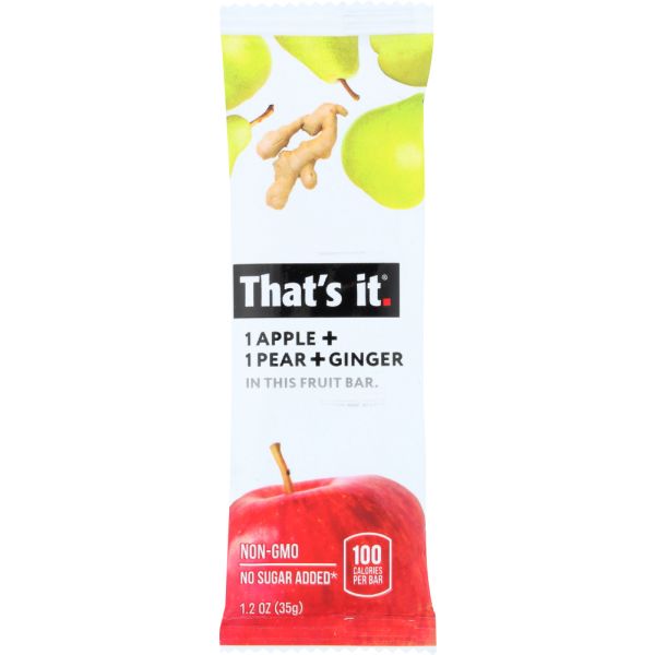 THATS IT: Apple and Pear with Ginger Bar, 1.2 oz