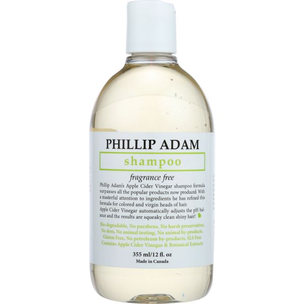 PHILLIP ADAM: Unscented Apple Cidar Vinegar Shampoo, 12 oz