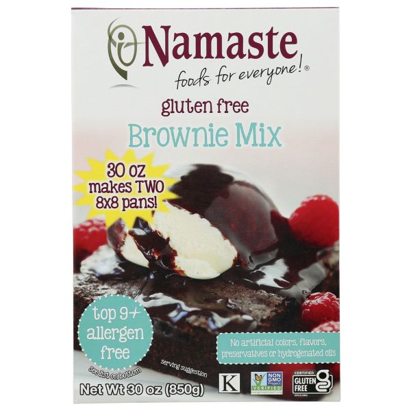 NAMASTE FOODS: Mix Brownie Gfwf Fudge, 30 oz