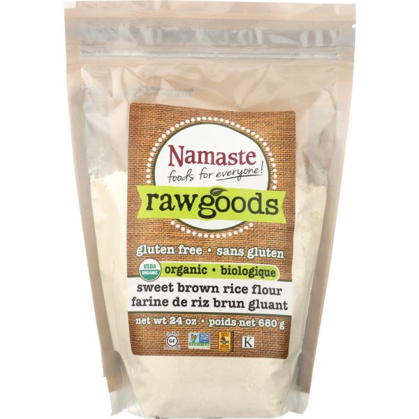 NAMASTE FOODS: Organic Sweet Brown Rice Flour, 24 oz