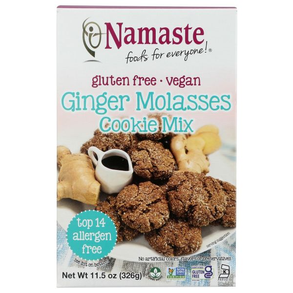 NAMASTE FOODS: Ginger Molasses Cookie Mix, 11.5 oz
