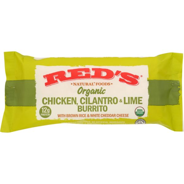 REDS: Chicken Cilantro and Lime Burrito, 4.5 oz