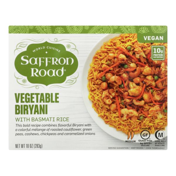 SAFFRON ROAD: Vegetable Biryani, 10 oz