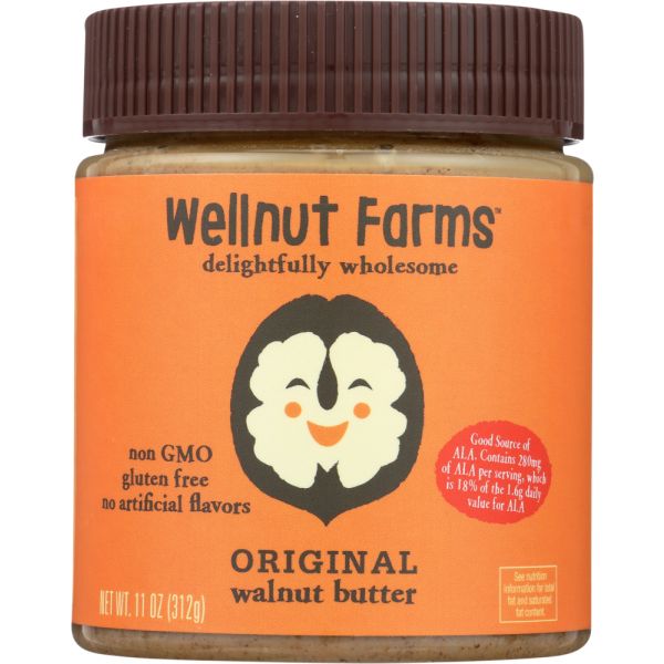 WELLNUT FARMS: Walnut Butter Original, 11 oz