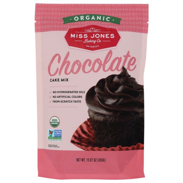 MISS JONES BAKING CO: Organic Chocolate Cake Mix, 15.87 oz