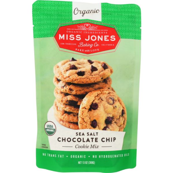 MISS JONES BAKING CO: Mix Cookie Chocolate Chip Organic, 13 oz