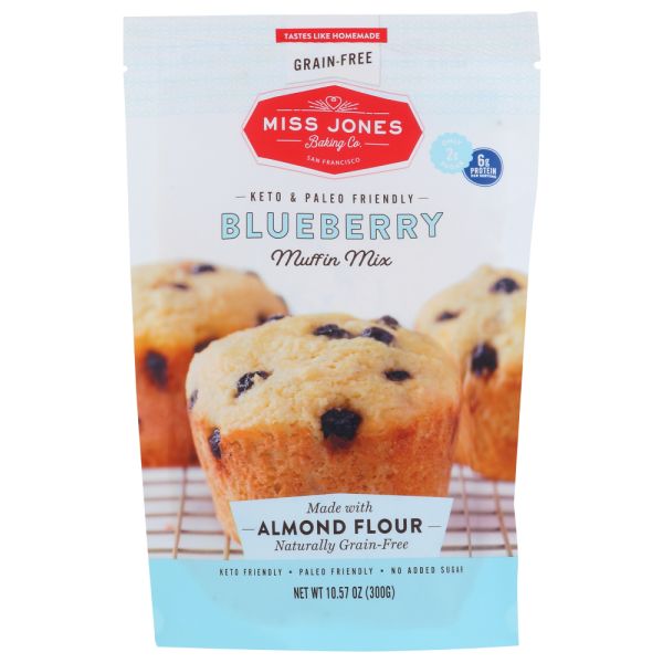 MISS JONES BAKING CO: Blueberry Muffin & Bread Mix, 10.57 oz