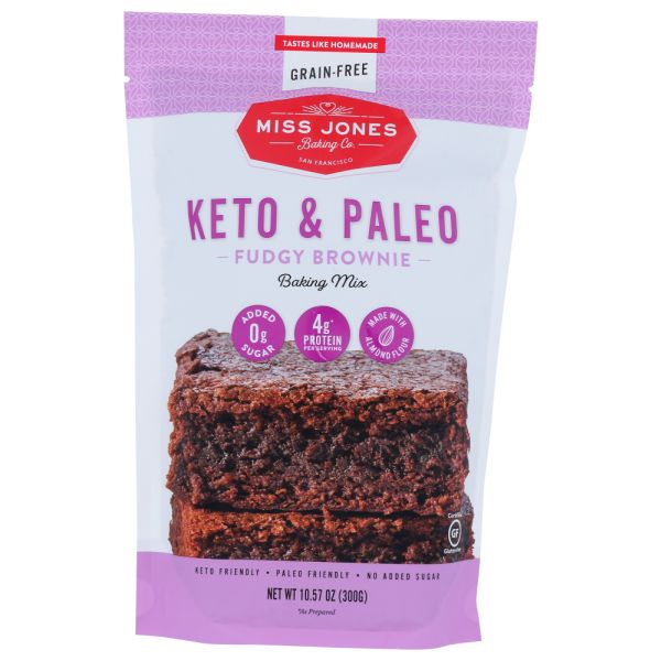 MISS JONES BAKING CO: Fudgy Brownie Baking Mix, 10.57 oz