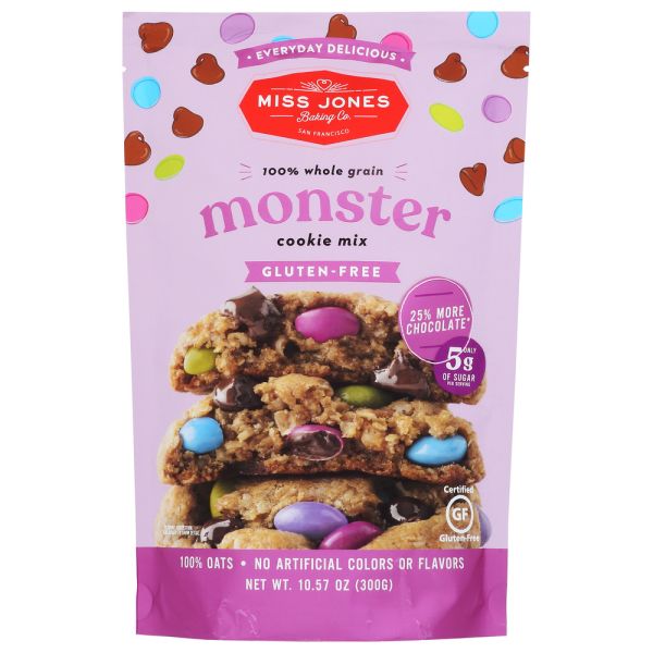MISS JONES BAKING CO: Everyday Delicious Monster Cookie Mix, 10.57 oz