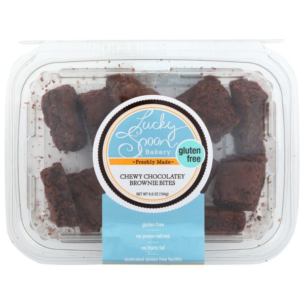 LUCKY SPOON: Chewy Chocolatey Brownie Bites, 6.6 oz