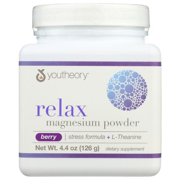 YOUTHEORY: Relax Magnesium Powder, 4.4 oz