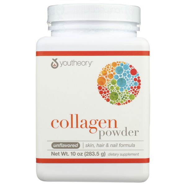 YOUTHEORY: Unflavored Collagen Powder, 10 oz