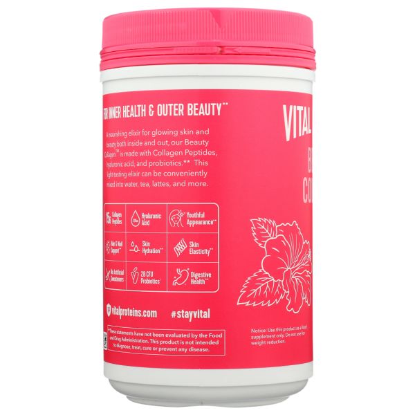 VITAL PROTEINS: Beauty Collagen Tropical Hibiscus, 9.6 oz