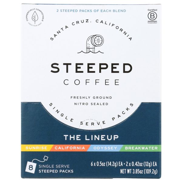 STEEPED COFFEE: The Lineup Coffee, 8 bg