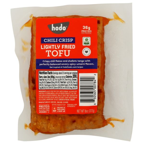 HODO: Lightly Fried Chili Crisp Tofu, 8 oz