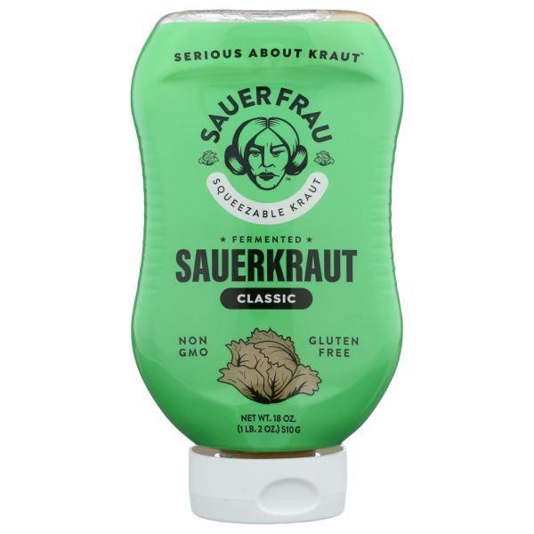 SAUER FRAU: Sauerkraut Classic Sqz, 18 oz