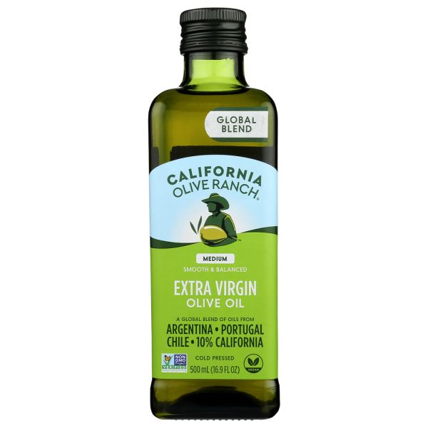 CALIFORNIA OLIVE RANCH: Global Blend Medium Extra Virgin Olive Oil, 16.9 fo
