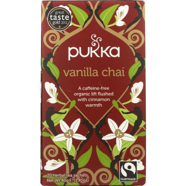 PUKKA HERBS: Organic Vanilla Chai Tea, 20 bg