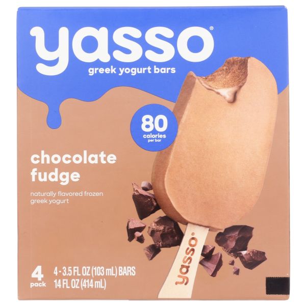 YASSO: Chocolate Fudge Greek Yogurt Bars, 14 oz