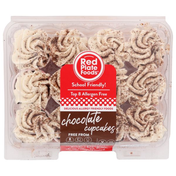 RED PLATE FOODS: Mini Chocolate Cupcakes, 11.85 oz