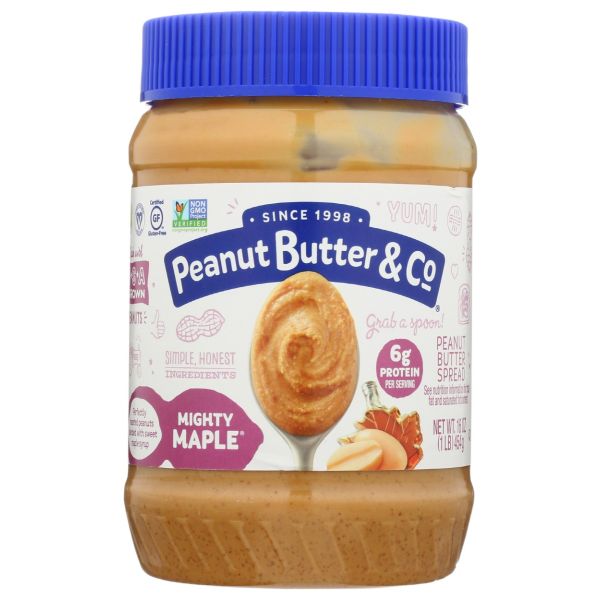 PEANUT BUTTER & CO: Peanut Butter Might Maple, 16 oz