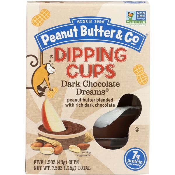 PEANUT BUTTER & CO: Peanut Butter Chocolate Dipping Cups 5 Count, 1.5 oz