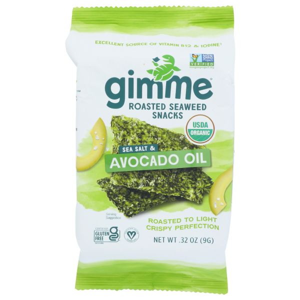 GIMME: Premium Organic Seaweed Sea Salt and Avocado Oil, 0.32 oz