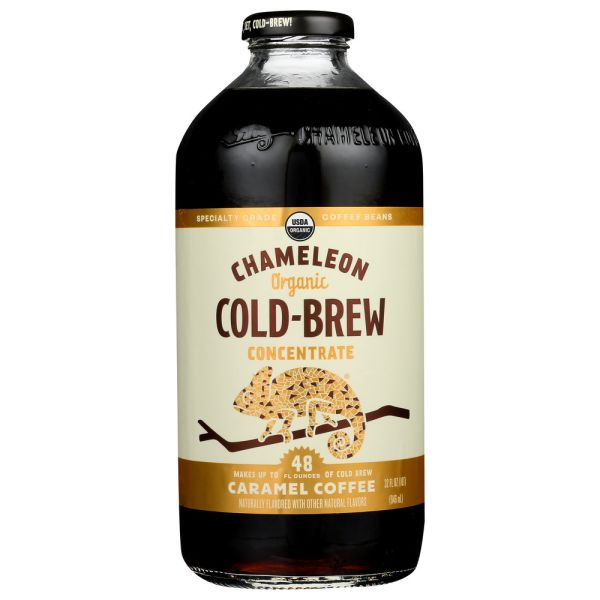 CHAMELEON COLD BREW: Organic Caramel Coffee, 32 oz