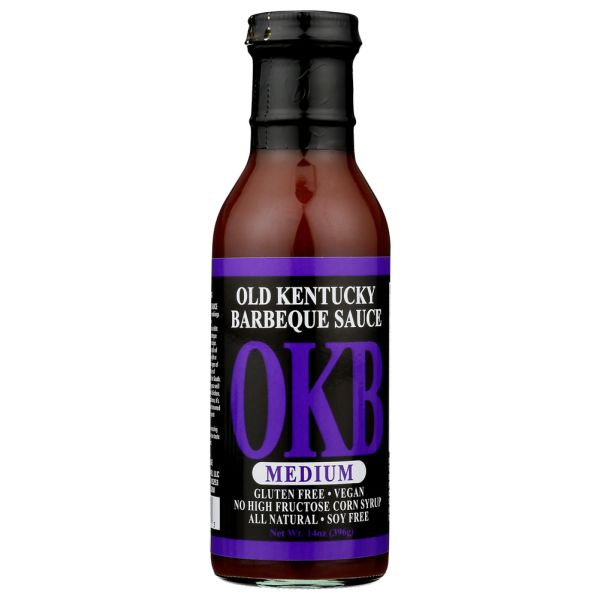 THE OKB: Medium Bbq Sauce, 14 oz