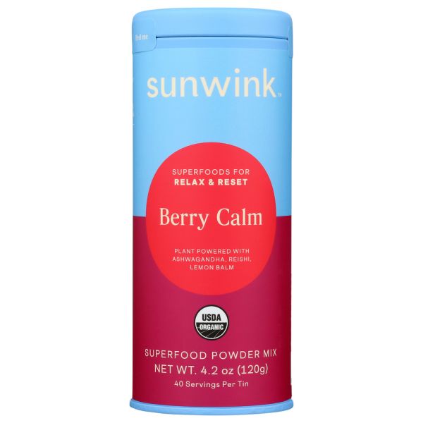 SUNWINK: Superfd Pwdr Calm Berry, 4.2 oz