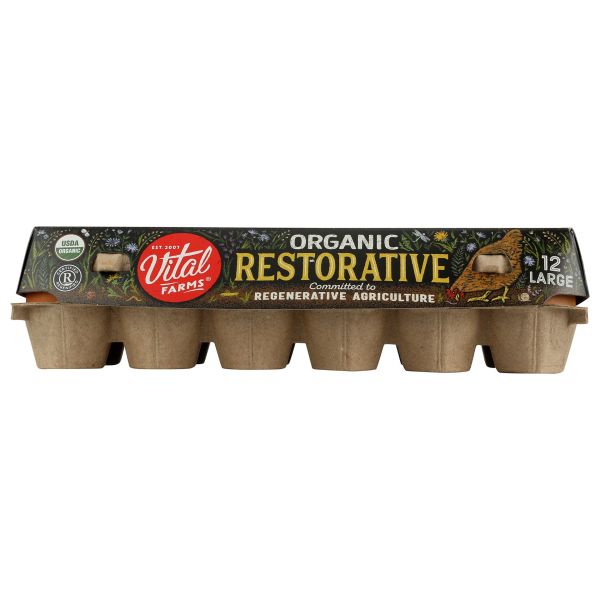 VITAL FARMS: Organic Restorative Large Egg 12Pc, 1 dz