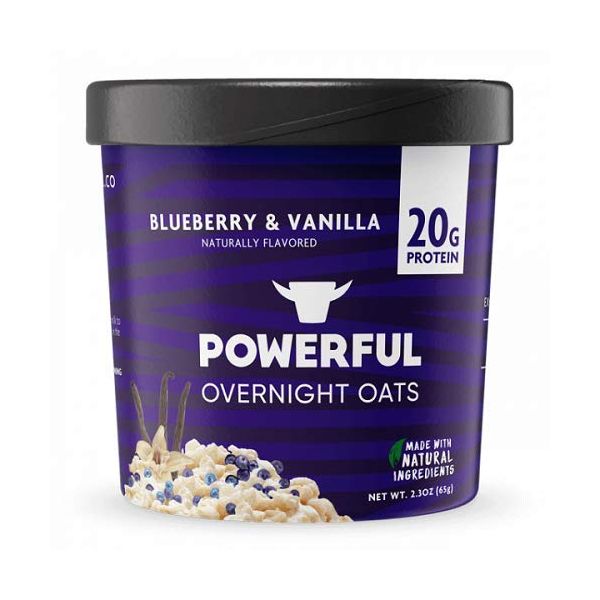 POWERFUL: Oats Overnight Blueberry Vanilla, 2.3 oz