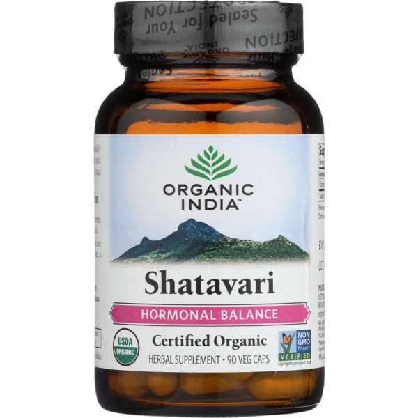 ORGANIC INDIA: Shatavari Hormonal Balance Supplement, 90 caps
