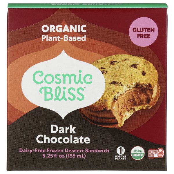 COCONUT BLISS: Cookie Sandwich Dark Chocolate, 5.25 fo