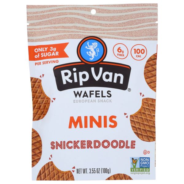 RIP VAN WAFEL: Snickerdoodle Wafel Minis, 3.55 oz