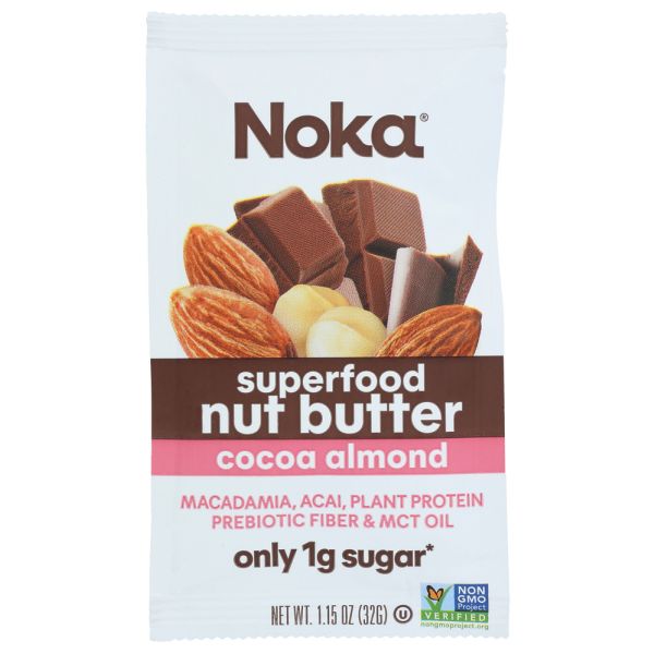 NOKA: Chocolate Almond Nut Butter, 1.15 oz