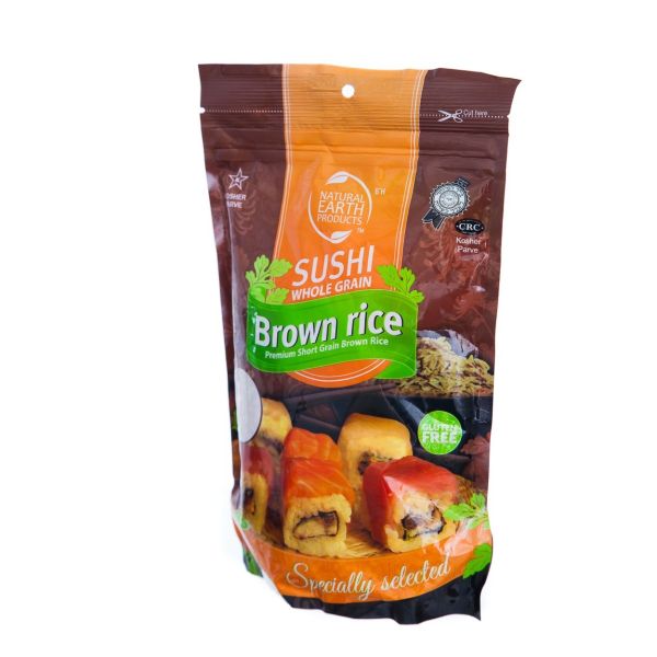 NATURAL EARTH: Whole Grain Brown Sushi Rice, 16 oz
