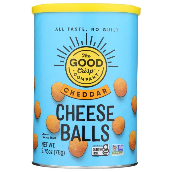 THE GOOD CRISP COMPANY: Cheese Balls Cheddar, 2.75 oz