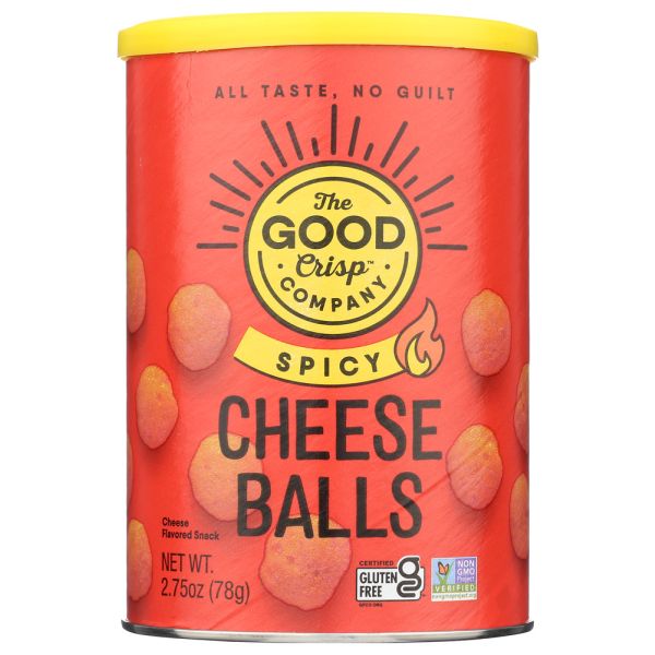 THE GOOD CRISP COMPANY: Spicy Cheese Balls, 2.75 oz