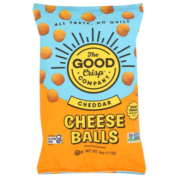 THE GOOD CRISP COMPANY: Cheddar Cheese Balls, 4 oz
