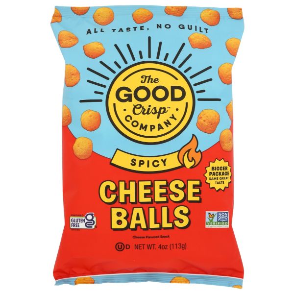 THE GOOD CRISP COMPANY: Spicy Cheese Balls, 4 oz