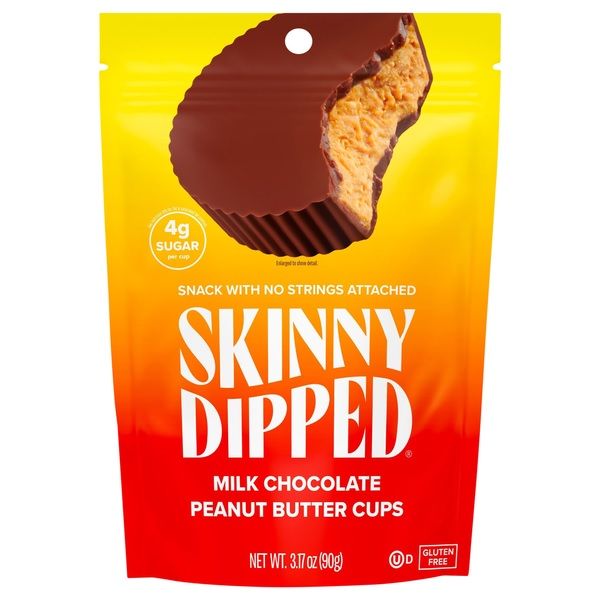 SKINNY DIPPED: Milk Chocolate Peanut Butter Cups, 3.17 oz