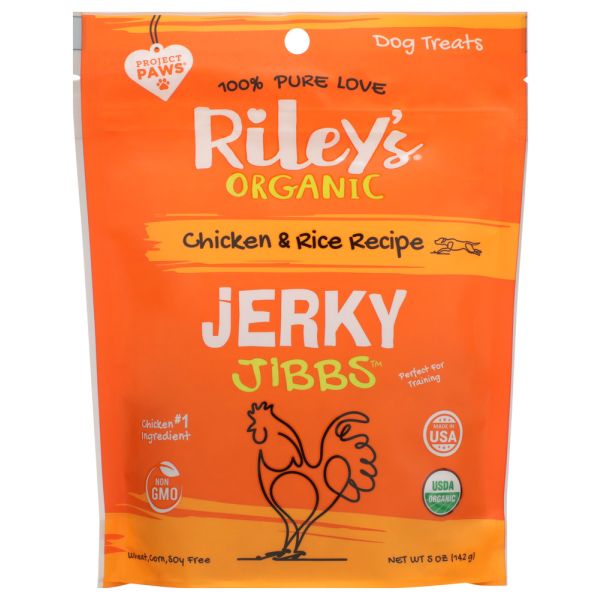 RILEYS ORGANICS: Jibbs Jerky Chicken Rice Organic, 5 oz