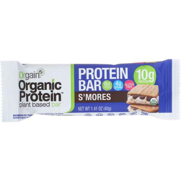 ORGAIN: Bar Protein Smores Organic, 1.4 oz