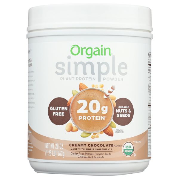 ORGAIN: Protein Simple Pwdr Choc, 1.25 lb